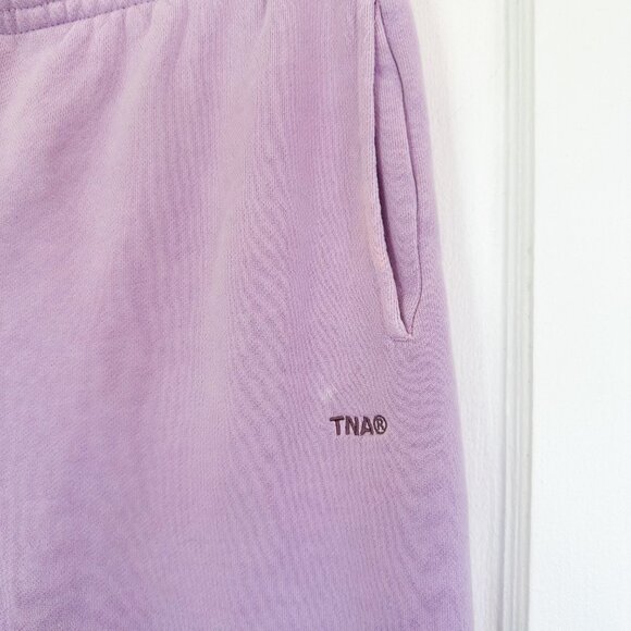 TNA | Aritzia Sweatfleece Cozy Fleece Perfect Fit Sweatpant Joggers Lilac Purple - Picture 4 of 5